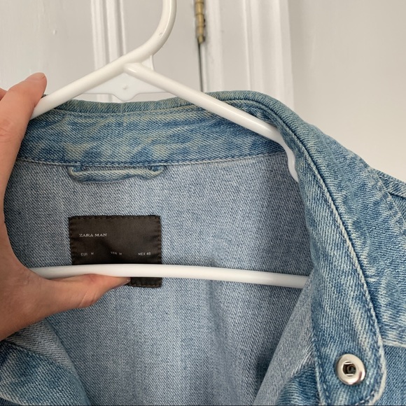 Men’s Medium Zara Denim Jacket - Picture 3 of 3